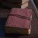 Floral Embossed Deri Defter Bordo
