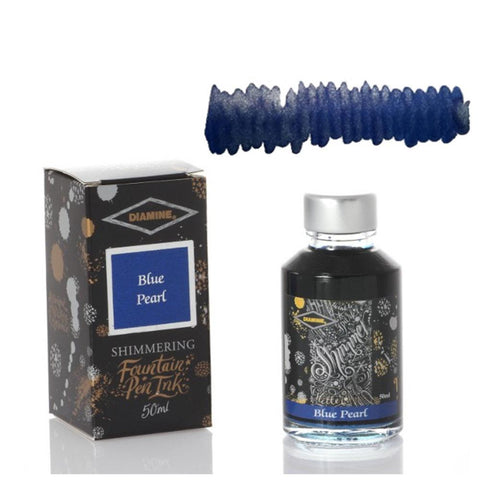 Diamine Ink Shimmering Mürekkep Blue Pearl