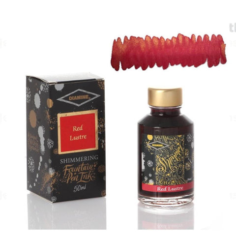 Diamine Ink Shimmering Mürekkep Red Lustre