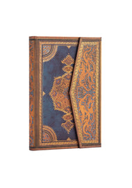 Safavid Indigo Manyetik Kapak Mini Çizgili Defter