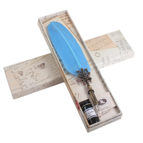 Tüylü Divit Kalem 7027+INK Beau Blue,Francesco Rubinato - Panterstore.com