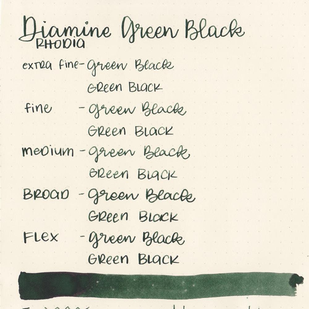 Diamine Dolmakalem Mürekkebi Green Black 80 ml