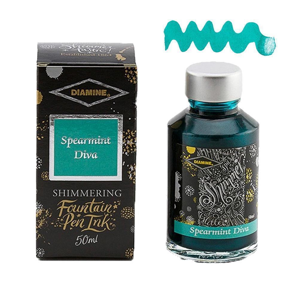 Diamine Ink Shimmering Mürekkep Spearmint Diva 2018