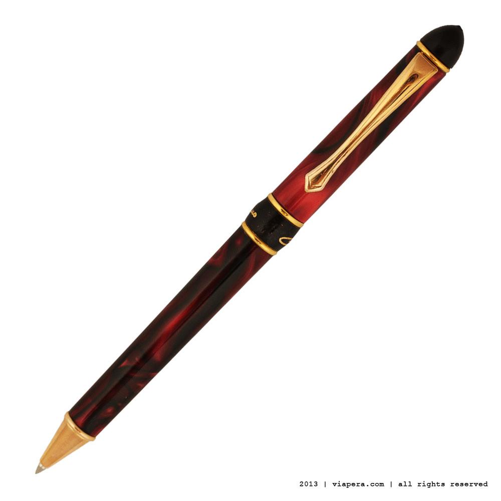 Serpens Rosso Nero Venato Tükenmez Kalem - VIAPERA - 1