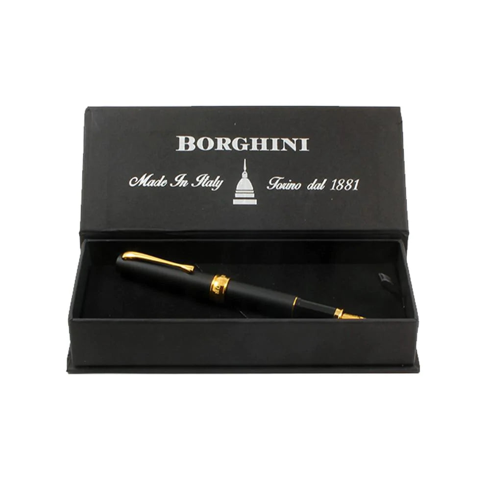 Borghini Vittoria Mat Siyah Kapaklı Tükenmez Kalem