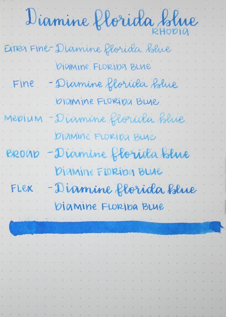 Diamine Dolmakalem Mürekkebi Florida Blue