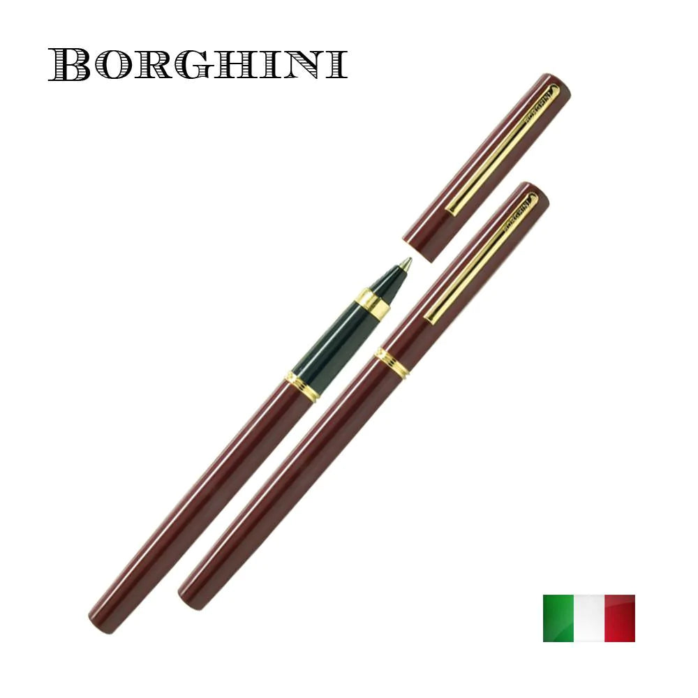 Borghini Classico Parlak Bordo Kapaklı Tükenmez Kalem