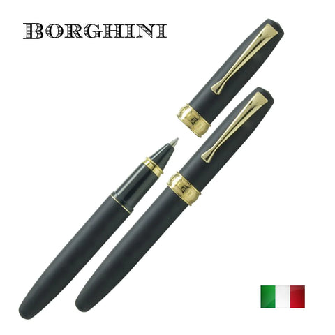Borghini Vittoria Mat Siyah Kapaklı Tükenmez Kalem